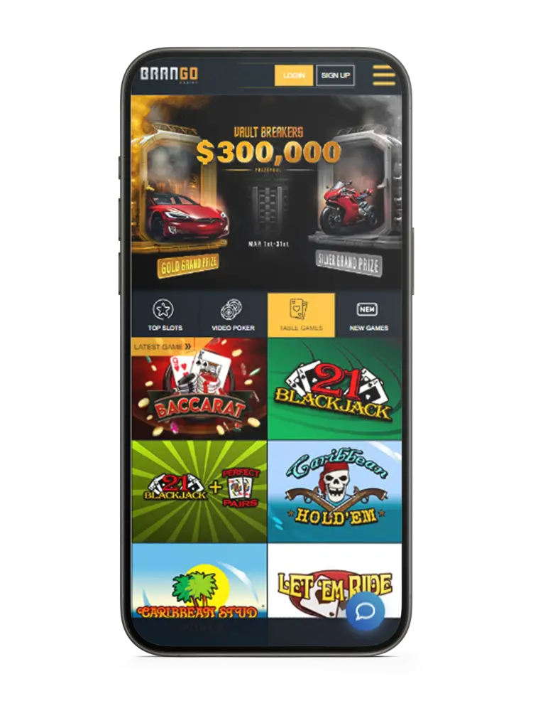 Brango Casino Android app